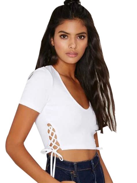 revealing low cut tops|tall low cut cropped tops.